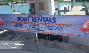 Fish ‘N Fun Rentals @ Duck Key Marina boat rental operation on Marathon, FL 1