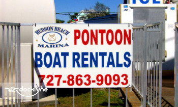 Hudson Beach Marina boat rental operation on Hudson Beach, FL 1
