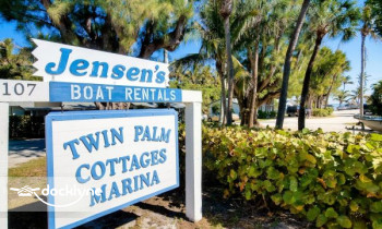 Jensen's Twin Palm Marina & Cottages boat rental operation on Captiva, FL 1