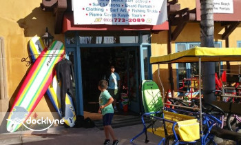 Pismo Beach Surf Shop boat rental operation on Pismo Beach, CA 1