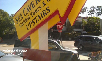 La Jolla Sea Cave Kayaks boat rental operation on La Jolla, CA 1