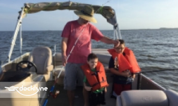OBX Pontoon Man boat rental operation on  Manteo, , NC 1