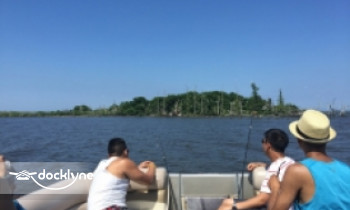 OBX Pontoon Man boat rental operation on  Manteo, , NC 2