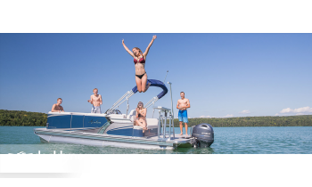 Northaire Resort boat rental operation on Bellaire, MI 1