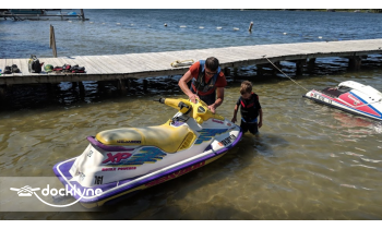 Northaire Resort boat rental operation on Bellaire, MI 5