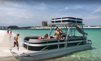 Premier Pontoon Cruises Captain Austin boat rental operation on   Destin, FL 32541, FL 4