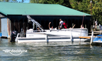 Bellaire Pontoon Rental - Bellaire boat rental operation on Bellaire, MI 3