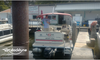 Big Lake Outfitters of Saugatuck boat rental operation on Saugatuck, MI 3