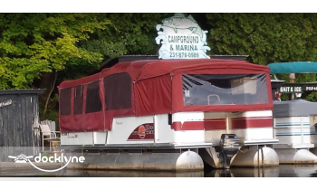 Loomis Landing Campground and Marina boat rental operation on Wellston, MI 4