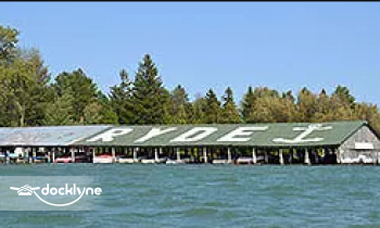 Canoe Hut At Ryde Marine boat rental operation on Alanson, MI 6