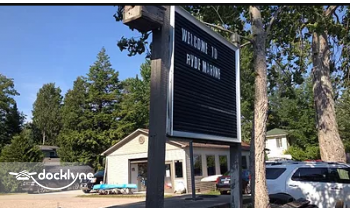 Canoe Hut At Ryde Marine boat rental operation on Alanson, MI 1