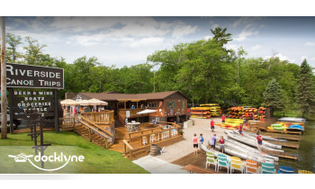 Riverside Canoe Trips boat rental operation on Honor, MI 7