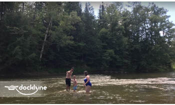 White's Canoe Livery & Campground boat rental operation on Sterling, MI 1