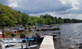 Pilgrim's Village Motel boat rental operation on Cadillac, MI 2