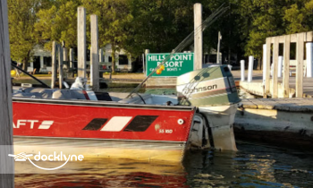 Hills Point Resort boat rental operation on Cedarville, MI 2