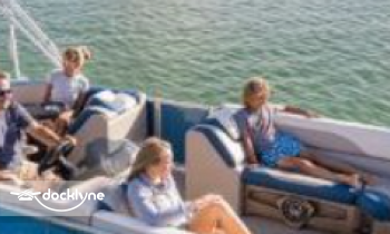 Bellaire Pontoon Rental - Clam Lake boat rental operation on Bellaire, MI 1