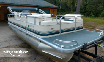 Bellaire Pontoon Rental - Clam Lake boat rental operation on Bellaire, MI 5