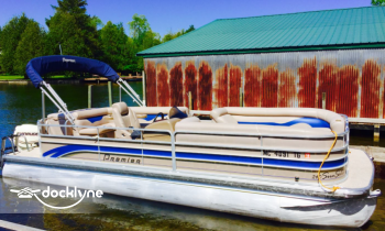 Bellaire Pontoon Rental - Clam Lake boat rental operation on Bellaire, MI 7
