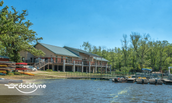Rock Creek Marina and Campground boat rental operation on Camanche, IA 2