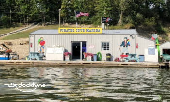 Pirate's Cove Marina boat rental operation on Andrews, IN 1