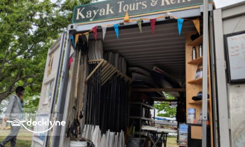 Portland Paddle boat rental operation on Portland, ME 1