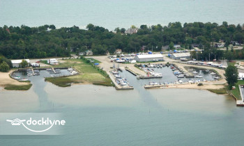 Jerry's Marina boat rental operation on East Tawas, MI 4