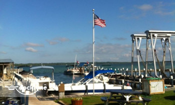 Mullett Lake Marina boat rental operation on Cheboygan, MI 1