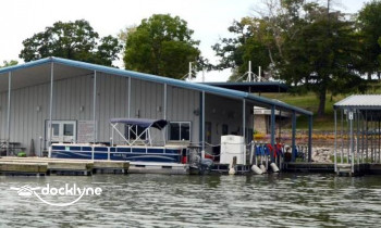 Lake Jacomo Marina boat rental operation on Blue Springs, MO 1