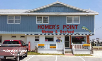 Homer's Point Marina boat rental operation on Salter Path, NC 1