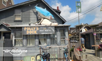 Polly's Dock boat rental operation on Beach Haven, NJ 1