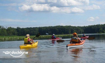 Sandy's Oak Orchard Marina boat rental operation on Waterport, NY 3